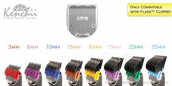 Flash Kenchii™ Combs & Blade Kit | #30 Blade | 8-Piece Snap On Metal Combs