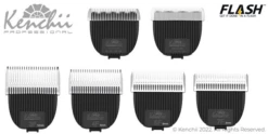 Kenchii Flash™ | 6-piece Clipper Blade Set | 3F,4F, 5F, 7F, Standard, And Detailer