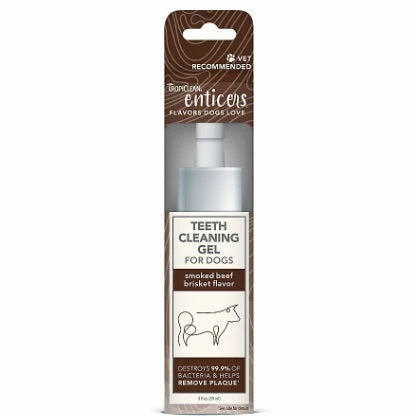Tropiclean Teeth Cleaning Gel For Dogs – Smoked Beef Brisket Flavor-2oz 3 Tropiclean Teeth Cleaning Gel For Dogs – Smoked Beef Brisket Flavor-2oz