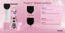 Kenchii Flash5™ | 5-in-1 Digital Cordless Clipper | Pink Edition -pet supplies sale Flash5 Website Branding 2023 Pink blades 2.0 43426.1686941650