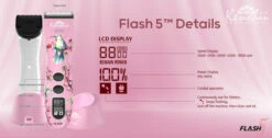 Kenchii Flash5™ | 5-in-1 Digital Cordless Clipper | Pink Edition -pet supplies sale Flash5 Website Branding 2023 Pink details 2.0 80558.1686941644