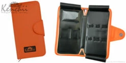 Faux Leather 5-scissor Zipper Case -pet supplies sale KEL5Z orange 58517.1642010608