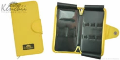 Faux Leather 5-scissor Zipper Case -pet supplies sale KEL5Z yellow 89728.1642010595