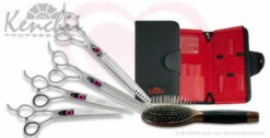 Kenchii Love­™ | Dog Grooming Kit - 7.0" | Lefty - With Case