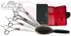 Kenchii Love­™ | Dog Grooming Kit - 8.0" | Lefty - With Case