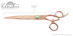 Kenchii Rosé™ | 7.0" Curved Shears - Swivel -pet supplies sale KEROS7C dims 79628.1674668693