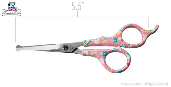KenchiiPets™ | Happy Kitty™ 5.5" Ball Tip Shears 4 KenchiiPets™ | Happy Kitty™ 5.5" Ball Tip Shears - Image 2