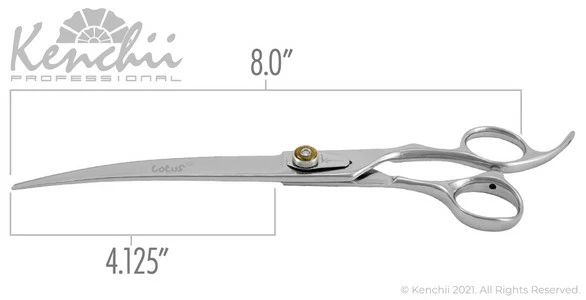 Kenchii Lotus™ | 8.0" Curved Shears 5 Kenchii Lotus™ | 8.0" Curved Shears - Image 3