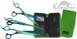 Kenchii Peacock™ | 8.0" Shears Set - 3 Piece | Lefty - With Case