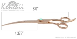Kenchii Rosé™ | 8.0" Curved Shears -pet supplies sale Ros 8C dim 22329.1588169330