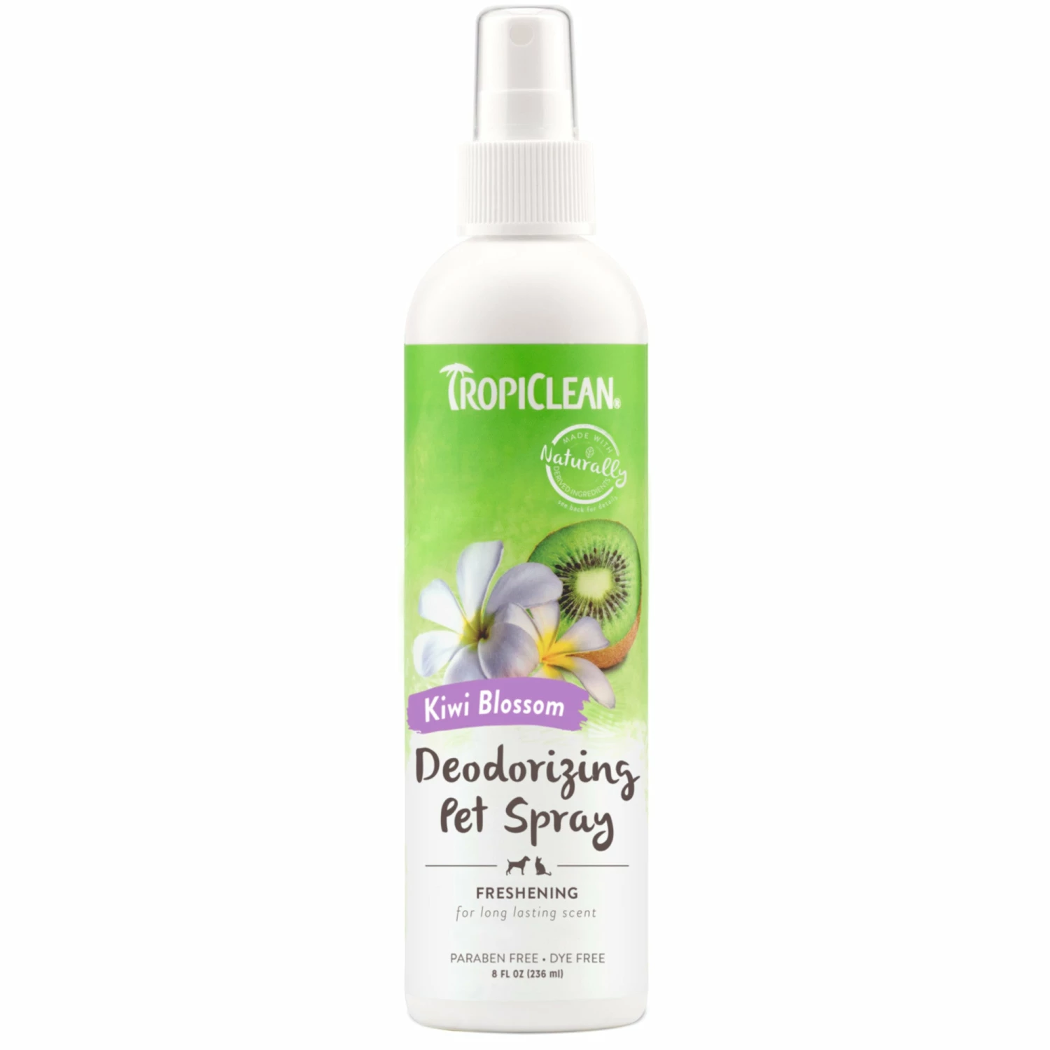 Tropiclean Kiwi Blossom Deodorizing Pet Spray-8oz 3 Tropiclean Kiwi Blossom Deodorizing Pet Spray-8oz