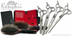 Kenchii Shinobi™ | Poodle & Bichon Grooming Shears Kit - 8" - With Case