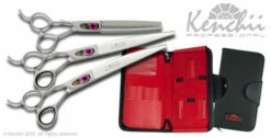 Kenchii Love™ | Dog Grooming Shear Set - 8.0" | Lefty - With Case