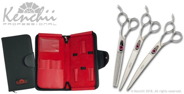 Kenchii Love™ | Dog Grooming Shear Set - 8.0" - With Case 3 Kenchii Love™ | Dog Grooming Shear Set - 8.0" - With Case