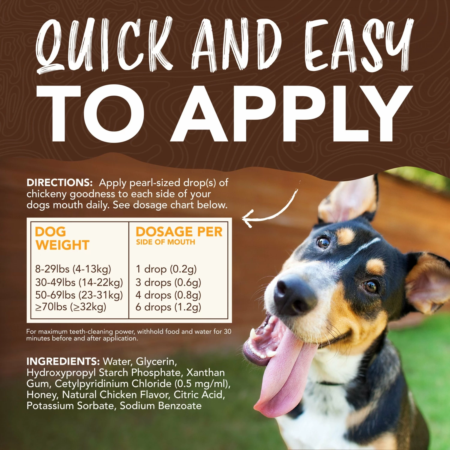 Tropiclean Teeth Cleaning Gel For Dogs – Honey Marinated Chicken Flavor-2oz 6 Tropiclean Teeth Cleaning Gel For Dogs – Honey Marinated Chicken Flavor-2oz - Image 4