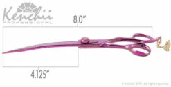 Kenchii Pink Poodle™ | 8.0" Curved Shears -pet supplies sale pink poodle 8c dim 82567.1557247526