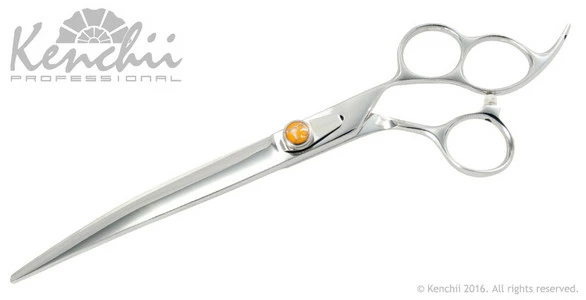 Kenchii T3™ | 8.0" Three Ring Handle Curved Shears 4 Kenchii T3™ | 8.0" Three Ring Handle Curved Shears - Image 2