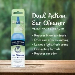 Tropiclean Dual Action Ear Cleaner-4oz -pet supplies sale wisdjijj5gqtaaz81gnw